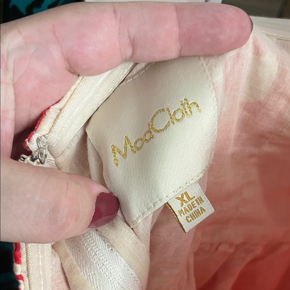 Modcloth Red and White Floral Halter Dress - Picture 2 of 2